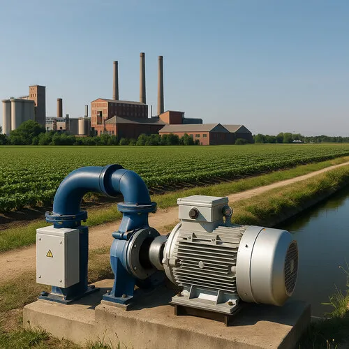 IE3 motor use in mid sized factory and infrastructure